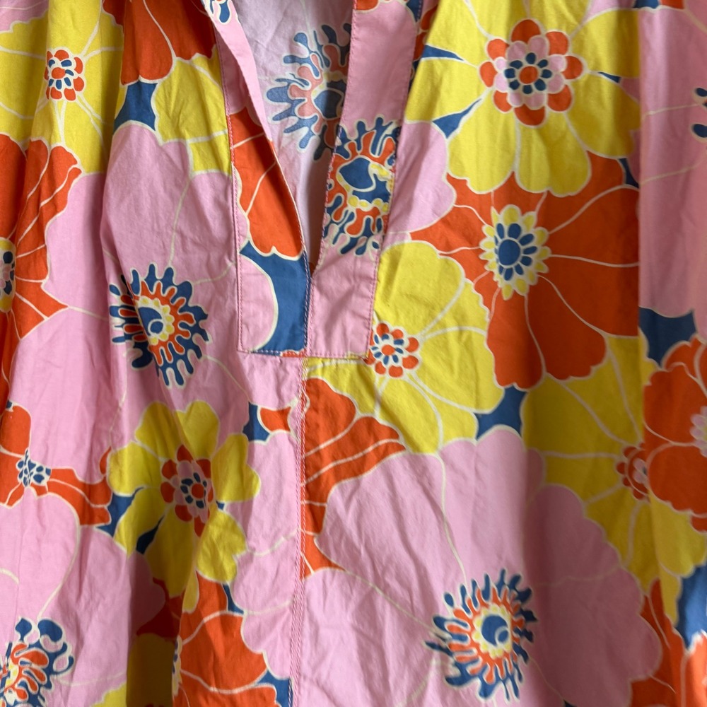 Zara Print Kimono Style Long Sleeve Blouse Size XXL - Picture 5 of 10